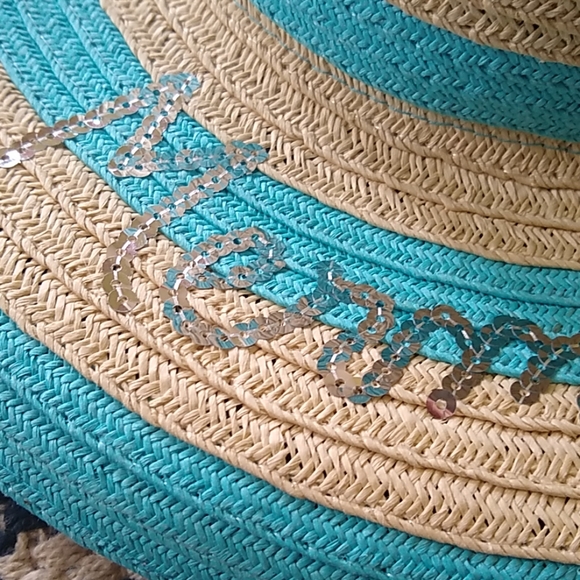 Limited Too Girls "Mermazing" Blue Floppy Hat NWT - Picture 3 of 7